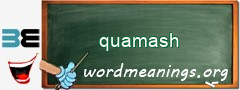 WordMeaning blackboard for quamash